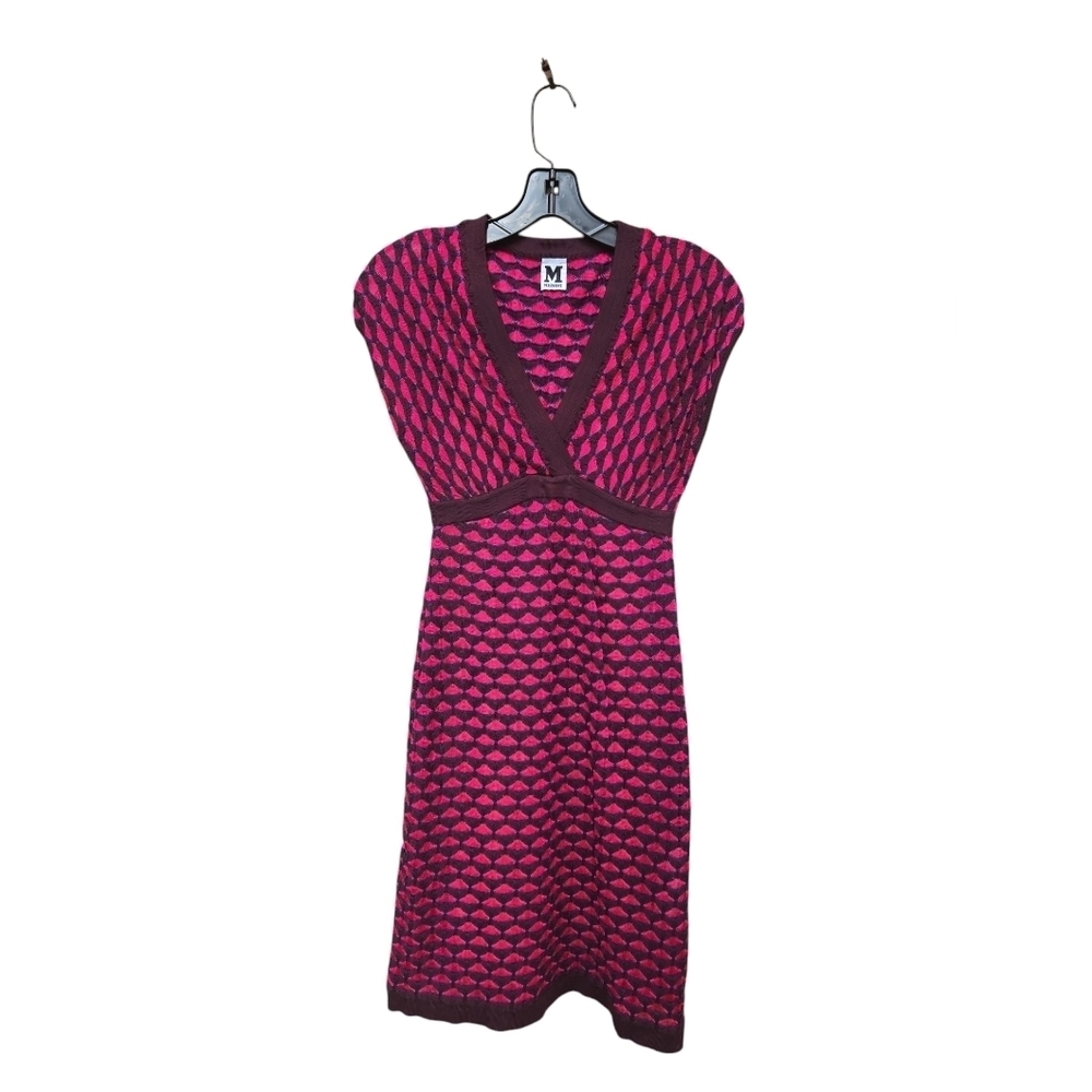 Vintage Missoni Vibrant Pink and Brown Knit Pattern Size 38